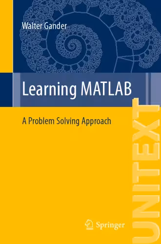 خرید و دانلود نسخه کامل کتاب Learning MATLAB: A Problem Solving Approach