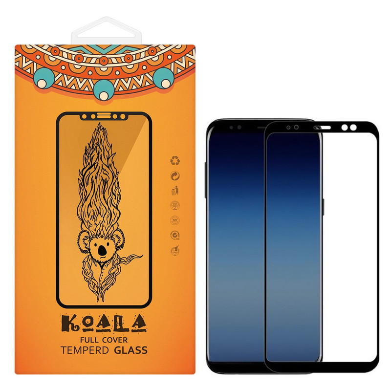محافظ صفحه نمایش شیشه ای کوالا مدل Full Cover مناسب برای گوشی موبایل سامسونگ Galaxy A8 Plus 2018 | کالا برتری