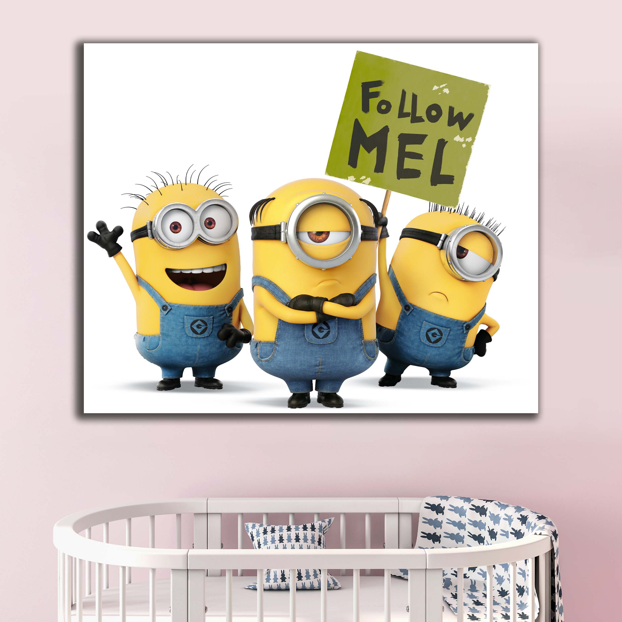 تابلو شاسی آتریسا مدل اتاق کودک طرح مینیون