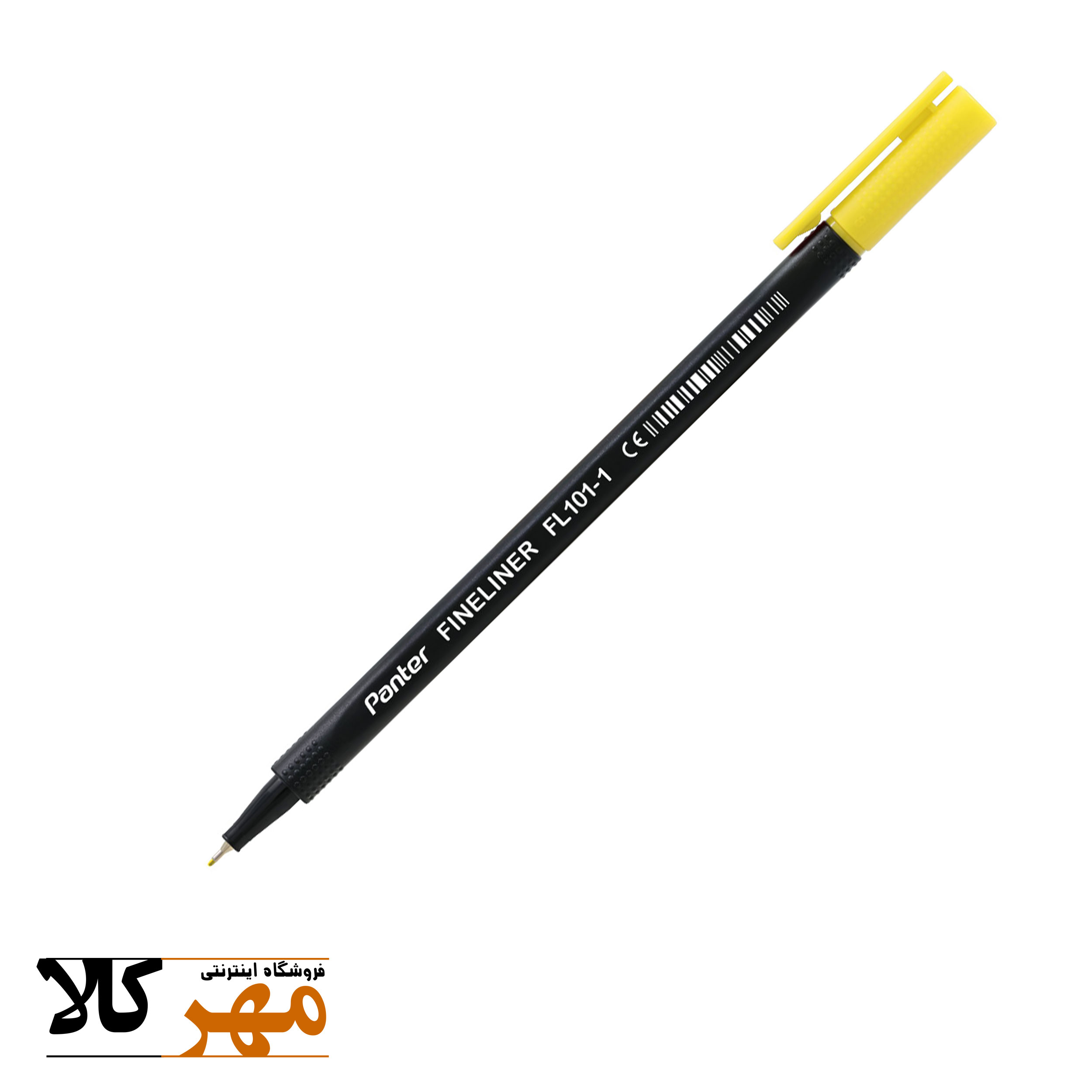 روان نویس نوک نمدی 0.4 panter مدل 1- FL 101 رنگ زرد
