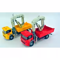 ماکت ماشین مدل جینگ بنگ کامیون کمپرسی جرثقیلی کد 86009