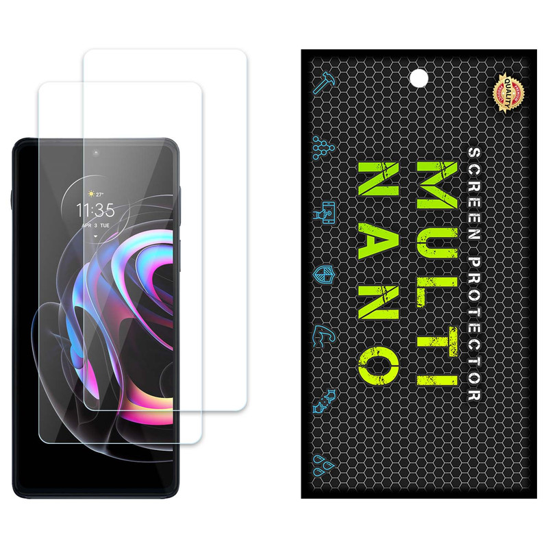 محافظ صفحه نمایش مولتی نانو مدل X-S2N مناسب برای گوشی موبایل موتورولا Edge 20 Pro بسته دو عددی | کالا برتری