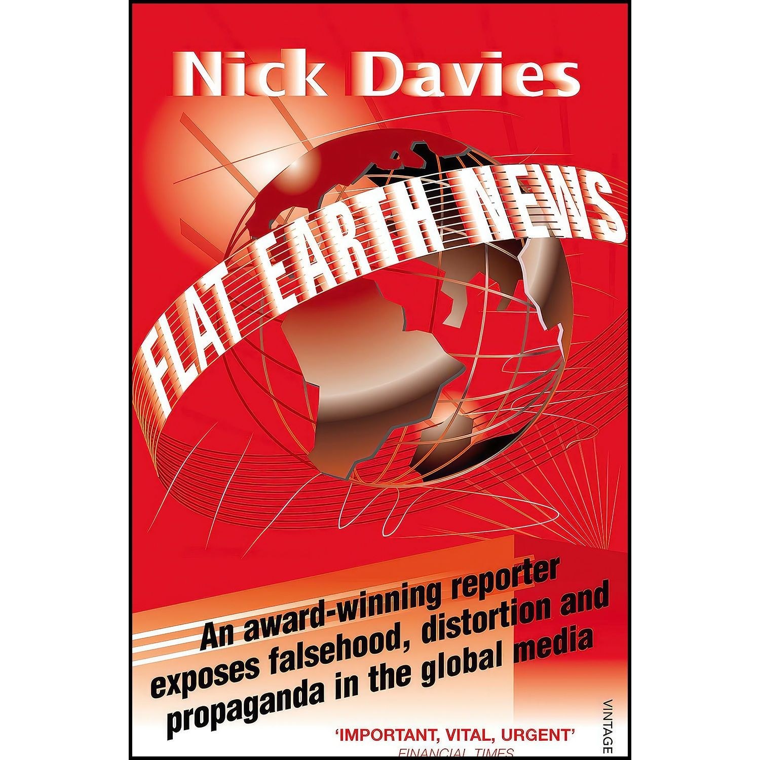 کتاب زبان اصلی Flat Earth News اثر Nicholas Davies and Nick Davies