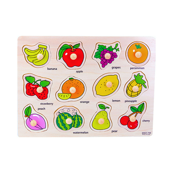 پازل آموزشی مدل جایگزاری طرح میوه ها کد MKW-709 | چاوه