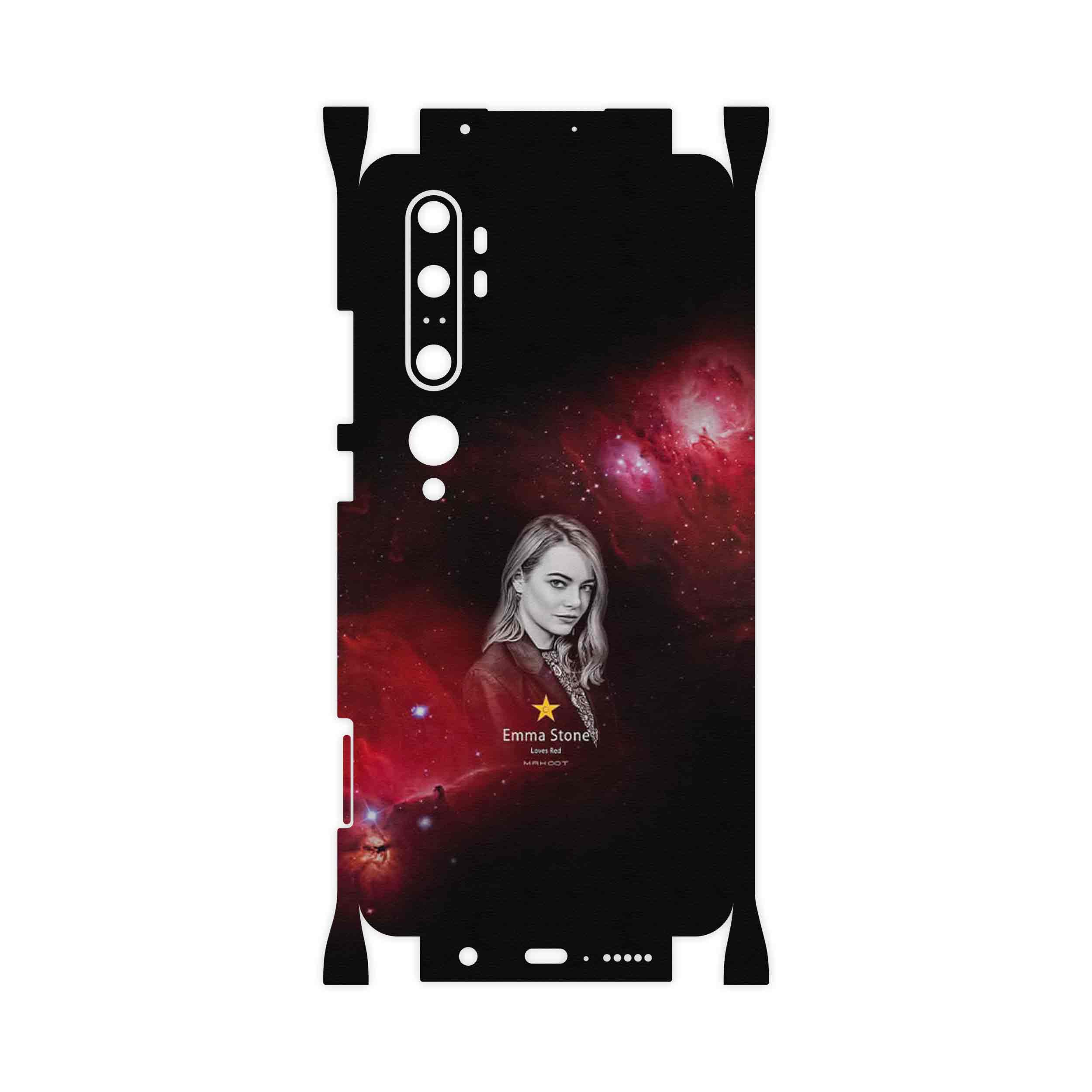 برچسب پوششی ماهوت مدل Emma Stone-FullSkin مناسب برای گوشی موبایل شیائومی Mi Note 10 Pro