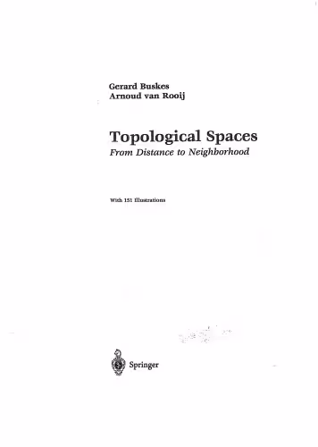 خرید و دانلود نسخه کامل کتاب Topological spaces. From distance to neighborhood