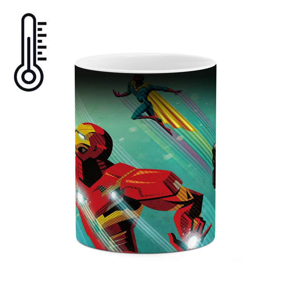 ماگ حرارتی طرح مرد آهنی Iron man  مدل mgph15466