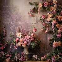 بک دراپ عکاسی با گل زیبا | گرافیک با طعم تربچه