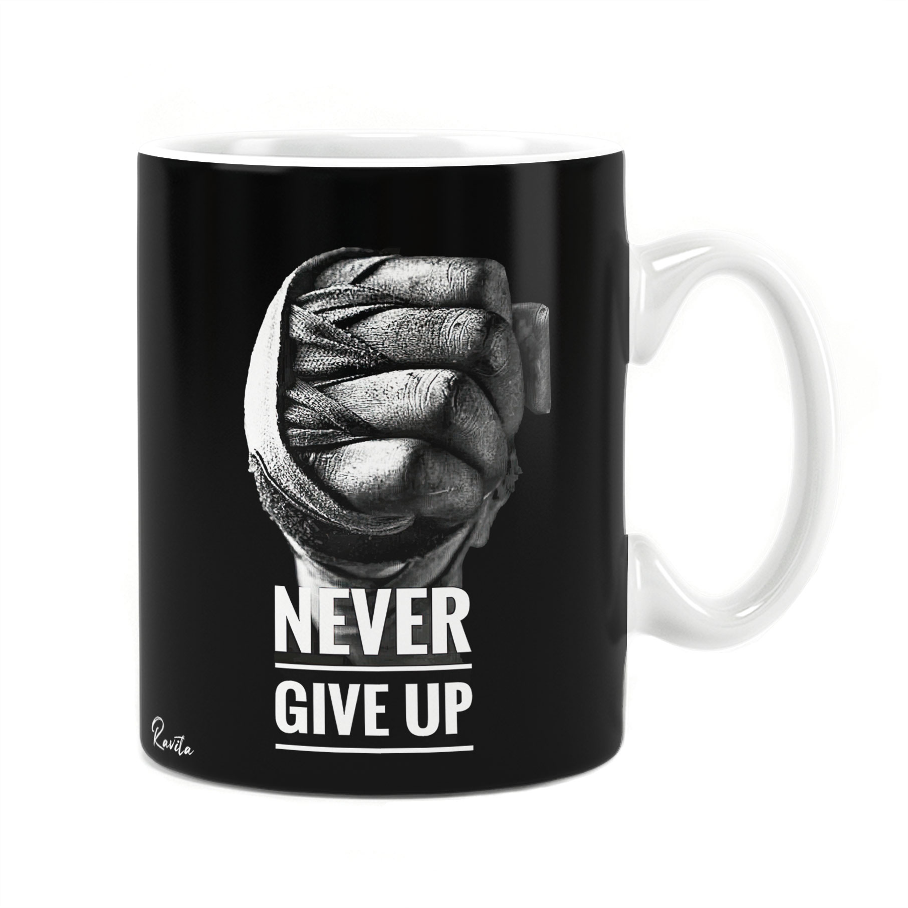 ماگ راویتا طرح هرگز تسلیم نشو - Never Give Up کد 3693