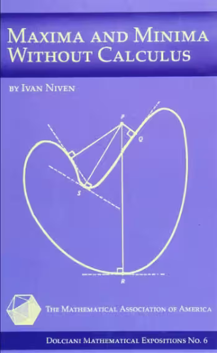 خرید و دانلود نسخه کامل کتاب Maxima and Minima without Calculus