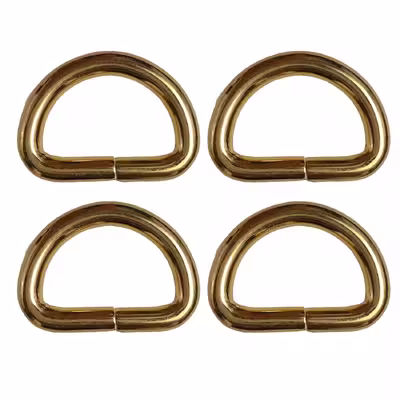 یراق کیف دوزی مدل نیم حلقه کد Y-2.5cmGld بسته 4 عددی