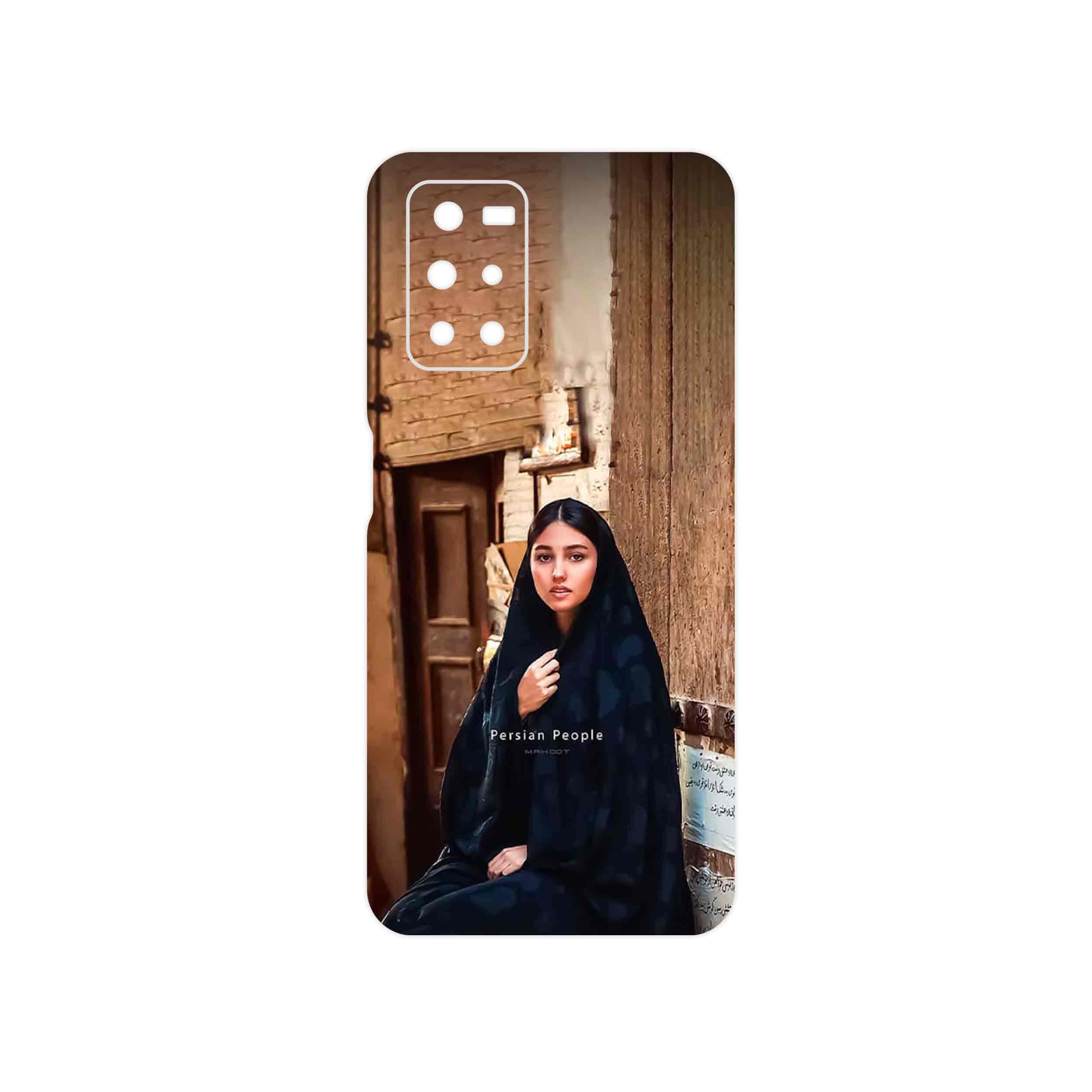 برچسب پوششی ماهوت مدل Portrait of an Iranian Woman مناسب برای گوشی موبایل شیائومی Redmi Note 11 4G