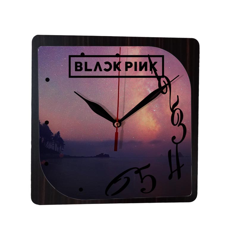 ساعت دیواری طرح بلک پینک کد Tp11