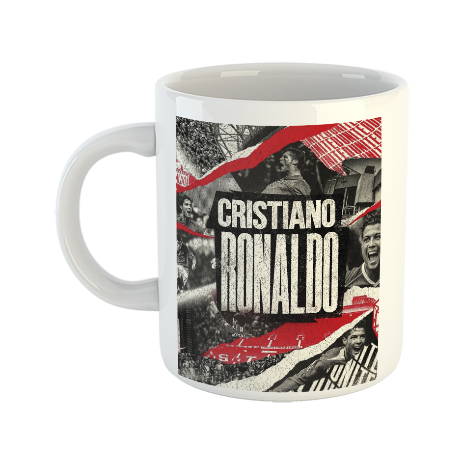 ماگ طرح تیم فوتبال منچستر یونایتد مدل کریستیانو رونالدو کد Cristiano Ronaldo