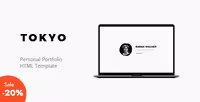 دانلود قالب HTML نمونه کار شخصی Tokyo