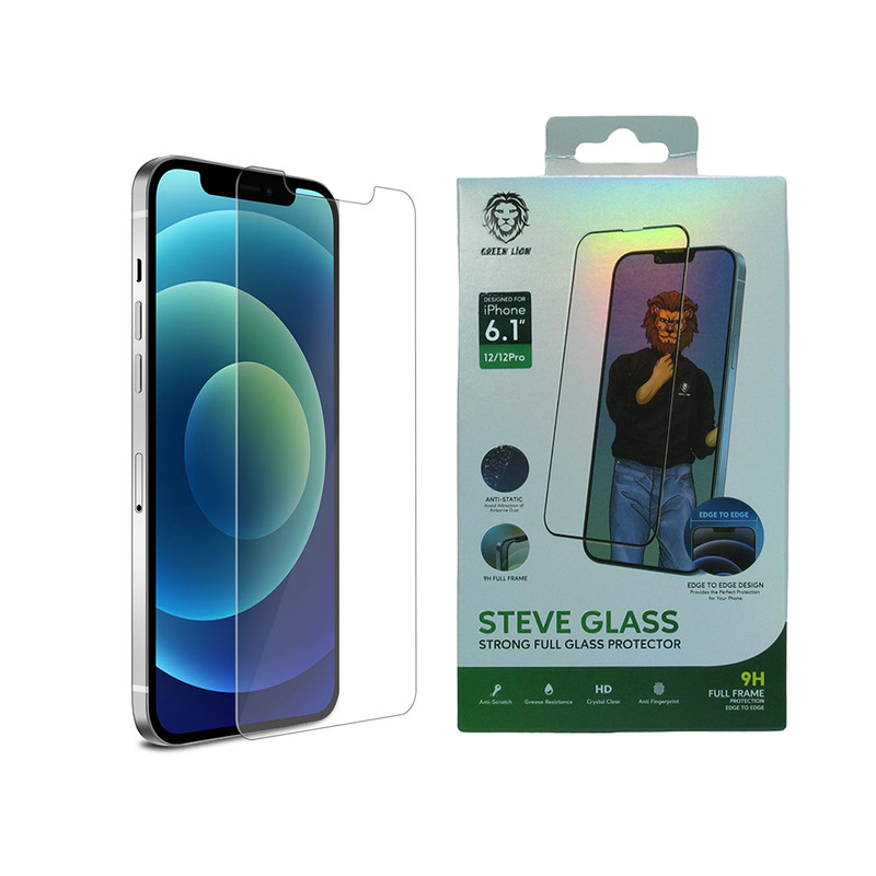 محافظ صفحه نمایش گرین مدل Steve Glass مناسب برای گوشی موبایل اپل iPhone 12/12Pro | کالا برتری