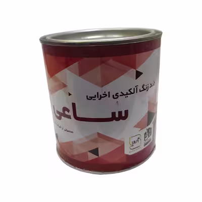 ضد زنگ آلکیدی اخرایی ساعی مدل S-1 حجم 1 لیتر