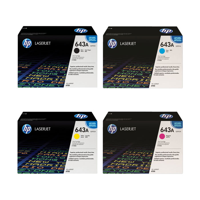 تونر کارتریج لیزری رنگی اچ پی 643A