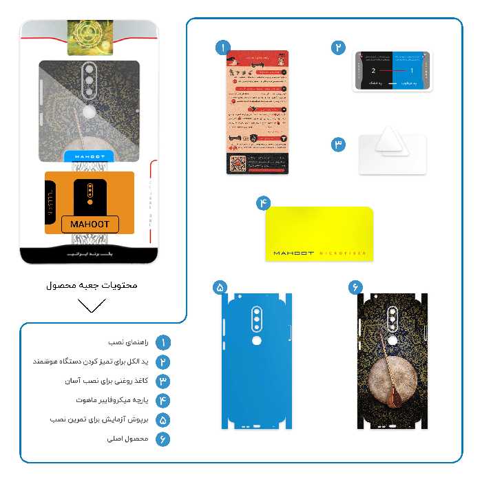 برچسب پوششی ماهوت مدل Setar-Daf-Instruments-FullSkin مناسب برای گوشی موبایل نوکیا 6.1 Plus