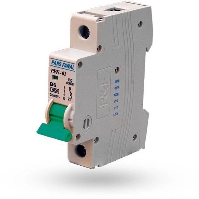 کلید مینیاتوری مدل PFN-1P یک پل 16 آمپر پارس فانال - فروشگاه شیرازیان