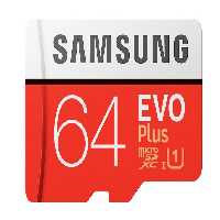 کارت حافظه  سامسونگ microSDXC مدل EVO Plus U1 ظرفیت 64 گیگابایت