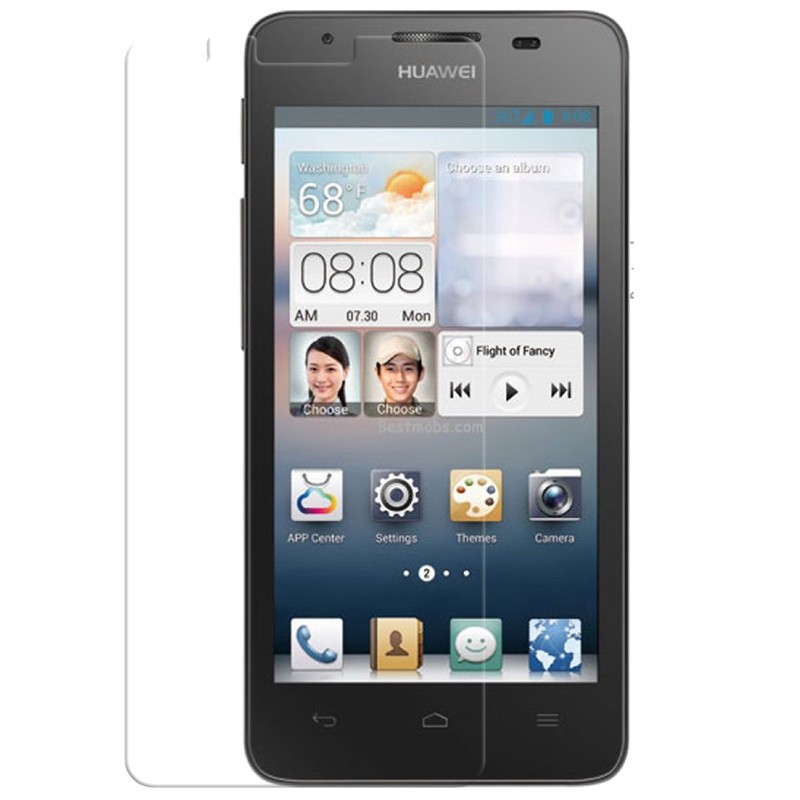 گلس هواوی HUAWEI ASCEND G510 محافظ صفحه نمایش huawei g510 خشگیر شیشه ای شفاف بی رنگ جی 510