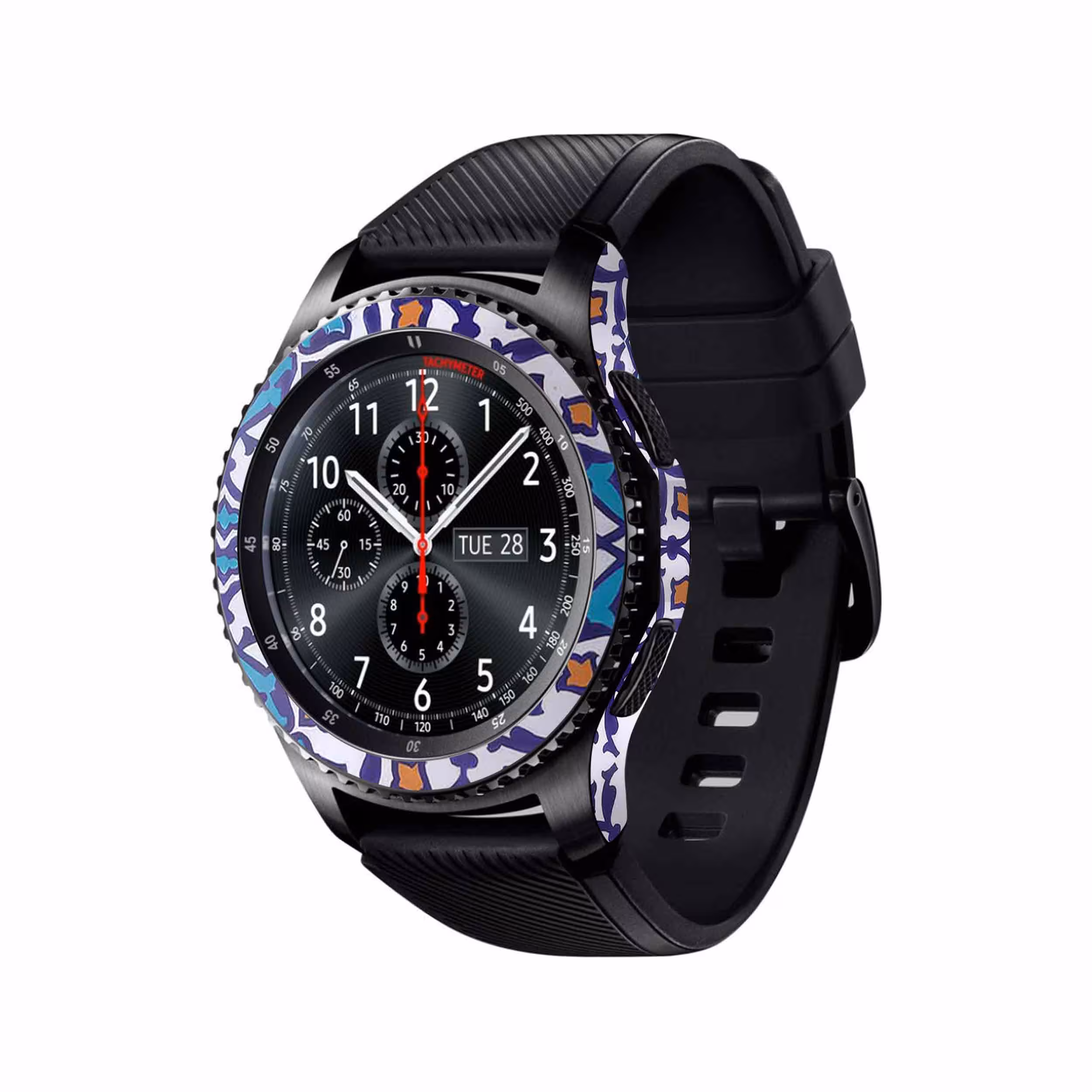 برچسب ماهوت طرح Homa-Tile مناسب برای ساعت هوشمند سامسونگ Galaxy Gear S3 Frontier