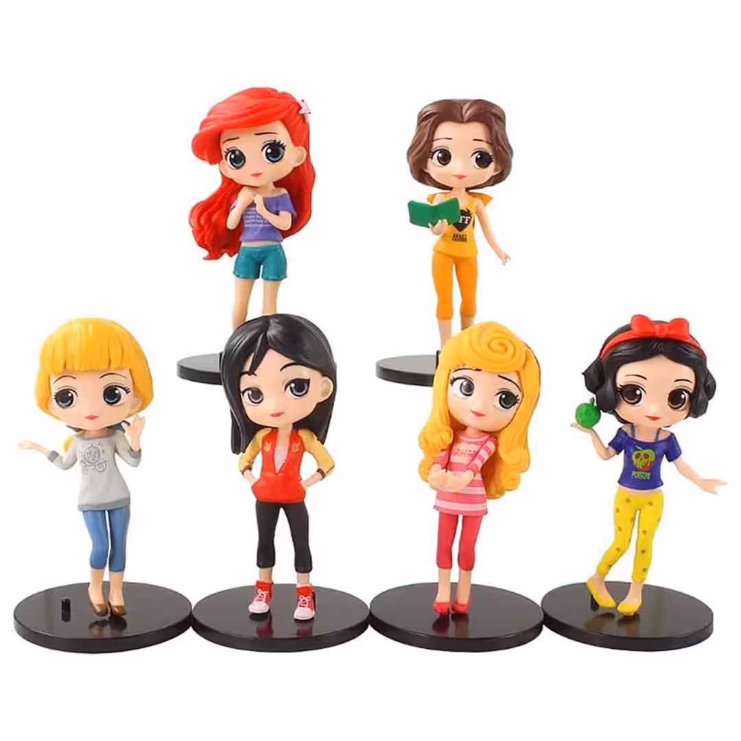 فیگور پرنسس های دیزنی Disney Princesses مجموعه 6 عددی