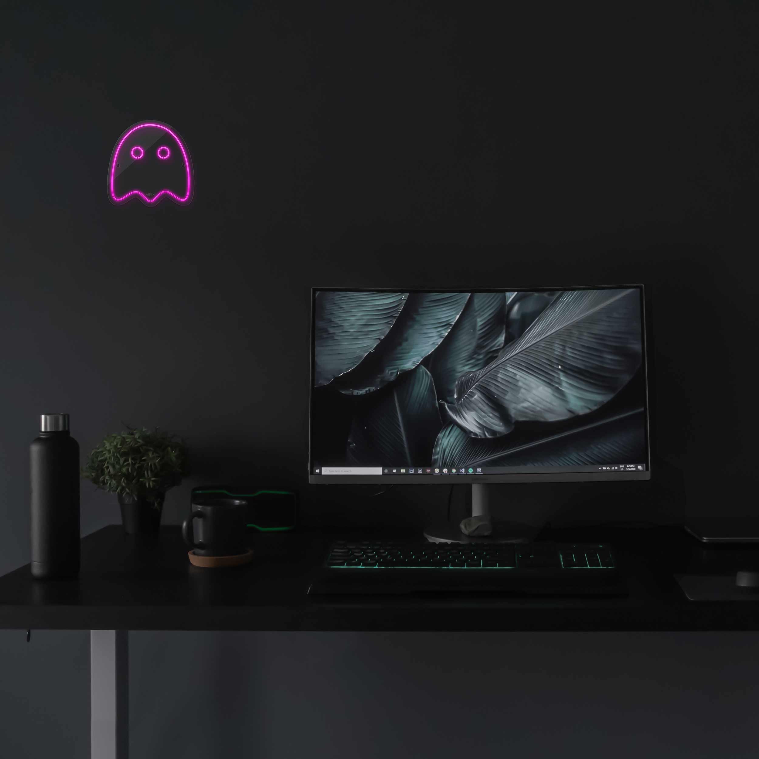 چراغ دیواری نئون دیزاین طرح Packman-2_PN