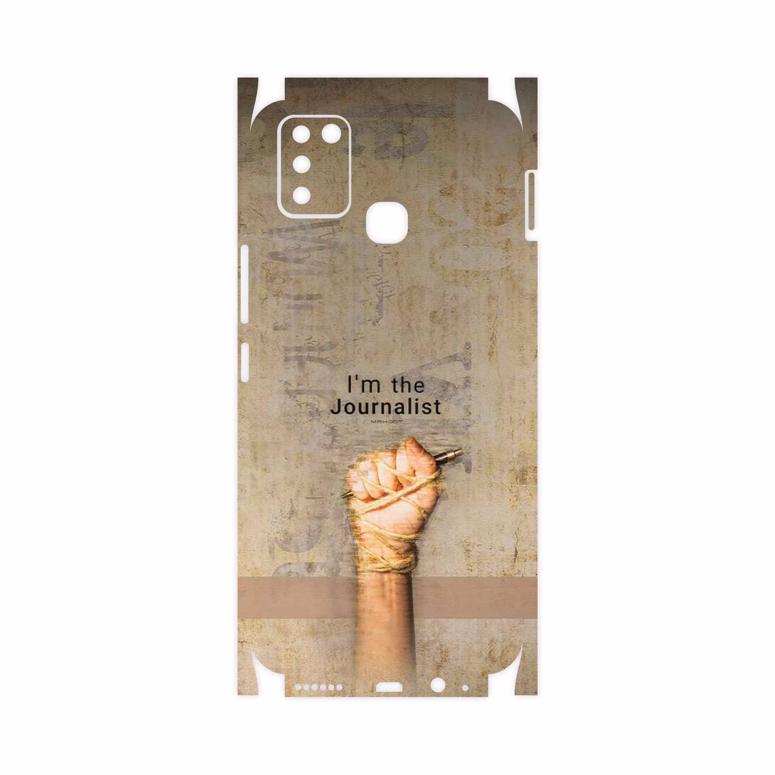 برچسب پوششی ماهوت مدل Journalist-FullSkin مناسب برای گوشی موبایل اینفینیکس Smart 6 X657B