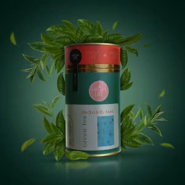 ماسک هیدروژلی عصاره چای سبز هایلایف High life حجم 300 گرم