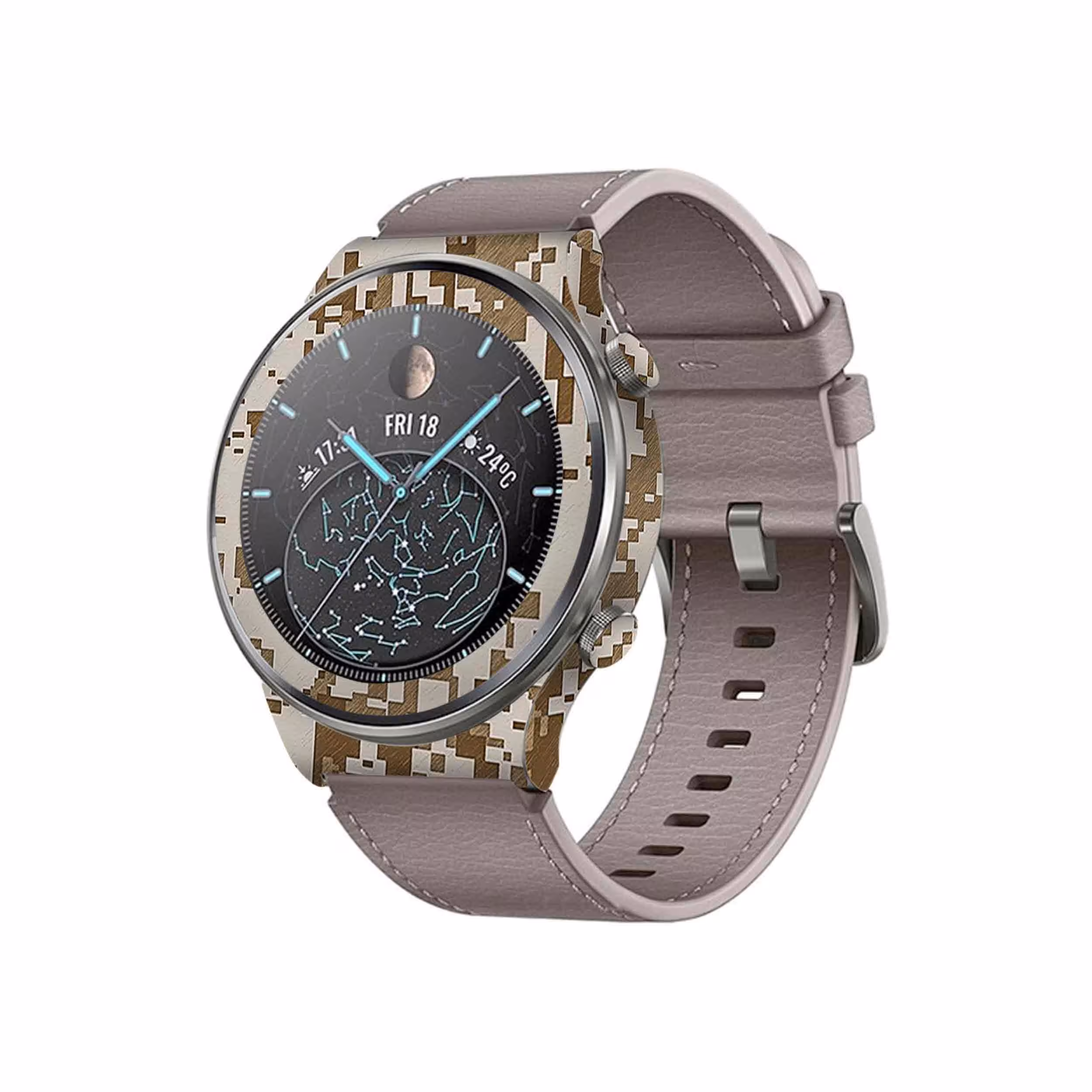 برچسب ماهوت طرح Army Desert Pixel مناسب برای ساعت هوشمند هوآوی Watch GT 2 Pro