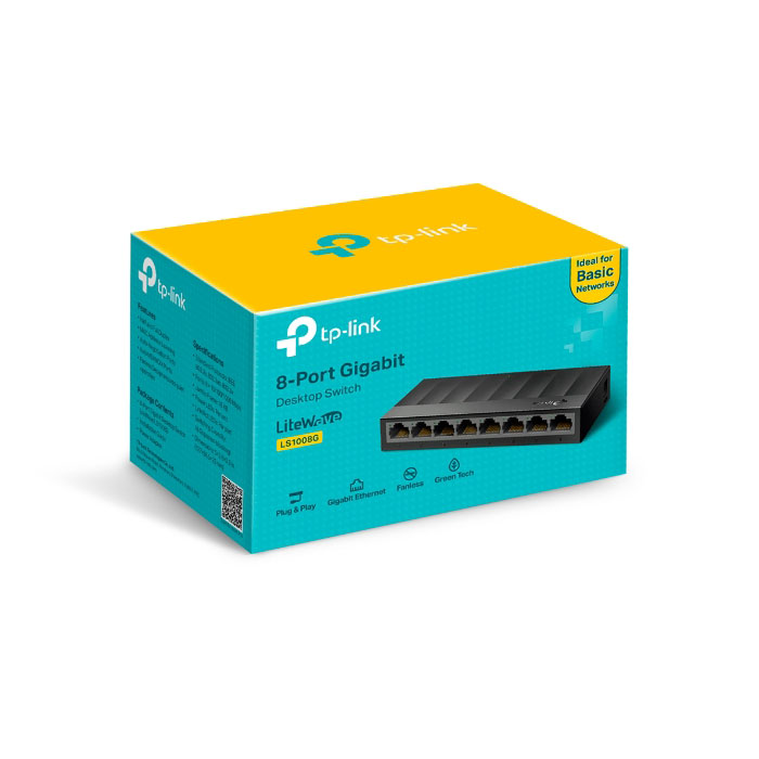 سوئیچ 8 پورت گیگابیتی و دسکتاپ تی پی لینک مدل LS1008G - دوسو آی تی