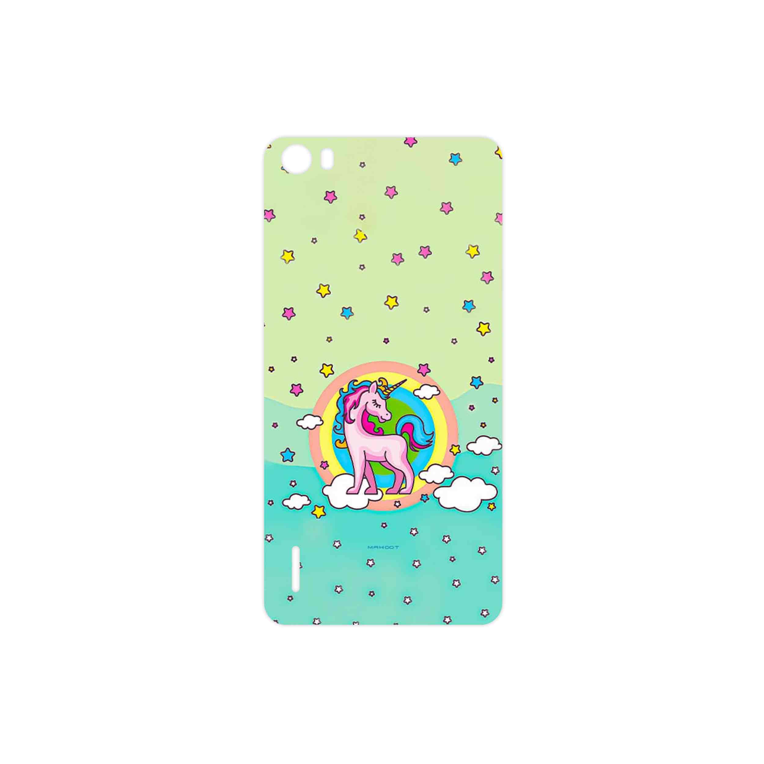 برچسب پوششی ماهوت مدل Rainbow unicorn adventure مناسب برای گوشی موبایل آنر 6