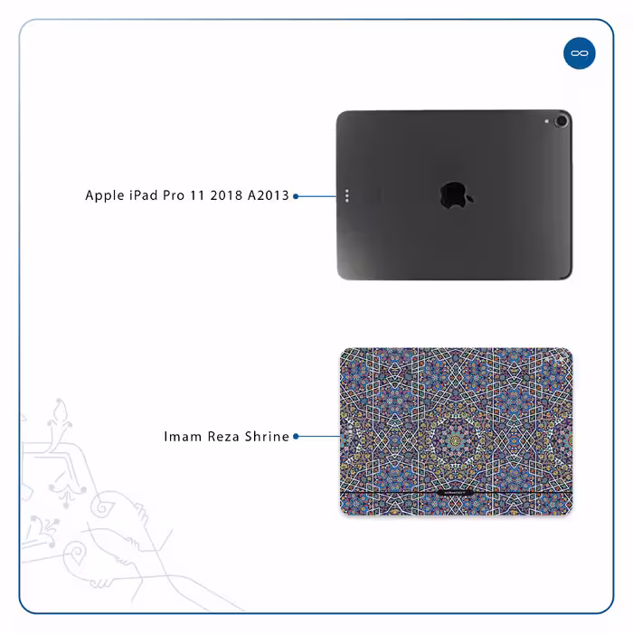 برچسب پوششی ماهوت مدل Iran-Tile6 مناسب برای تبلت اپل iPad Pro 11 2018 A2013