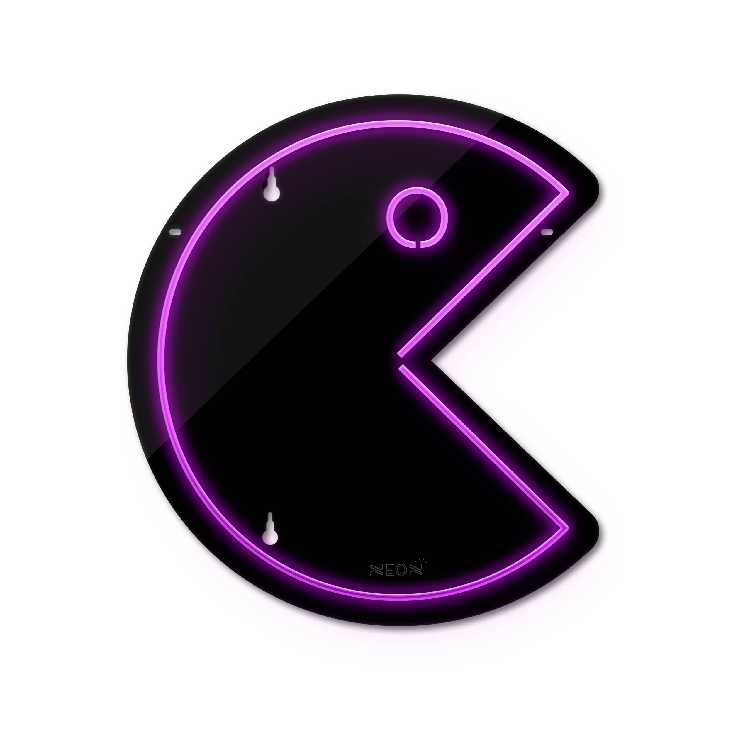 چراغ دیواری نئون دیزاین طرح Packman-BL_PR