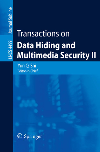 خرید و دانلود نسخه کامل کتاب Transactions on Data Hiding and Multimedia Security II