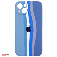 کاور سیلیکونی رنگین کمانی مناسب برای اپل iPhone 13