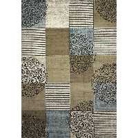 فرش ماشینی زمرد مشهد طرح 1720 زمینه طوسی