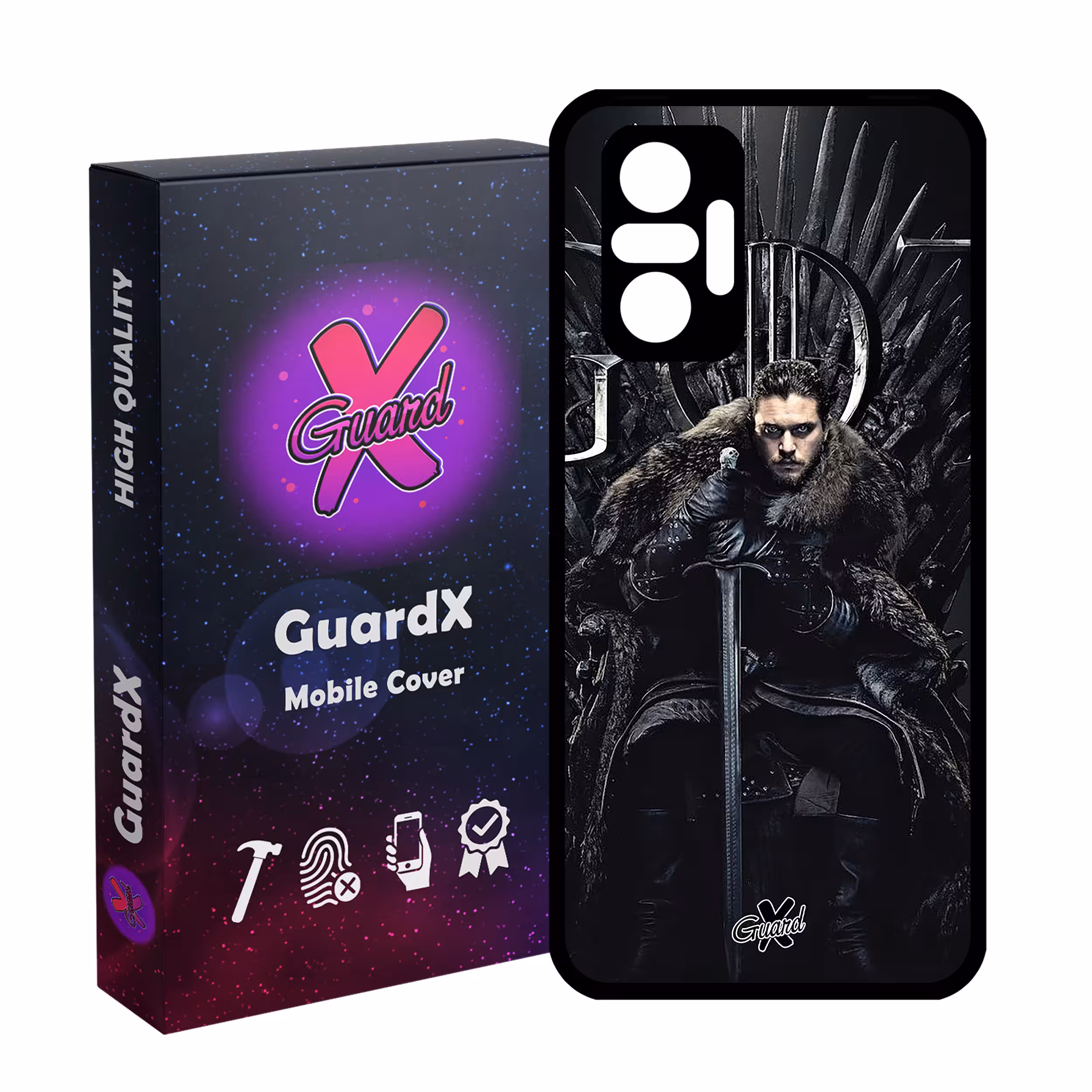 کاور گارد ایکس طرح Jon Snow مدل Glass10416 مناسب برای گوشی موبایل شیائومی Redmi Note 10 Pro/Note 10 Pro Max