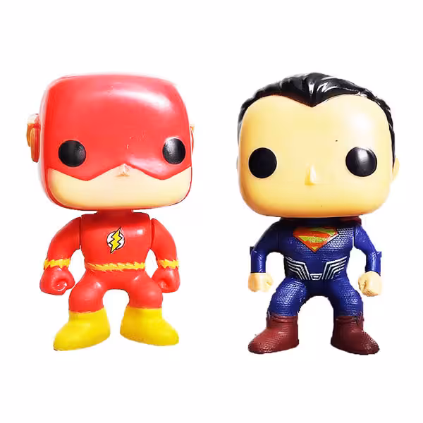 اکشن فیگور مدل فلش سوپرمن Twin Flash Superman مجموعه 2 عددی