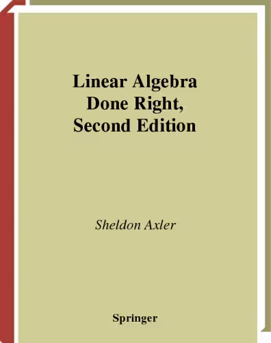 خرید و دانلود نسخه کامل کتاب Linear Algebra Done Right
