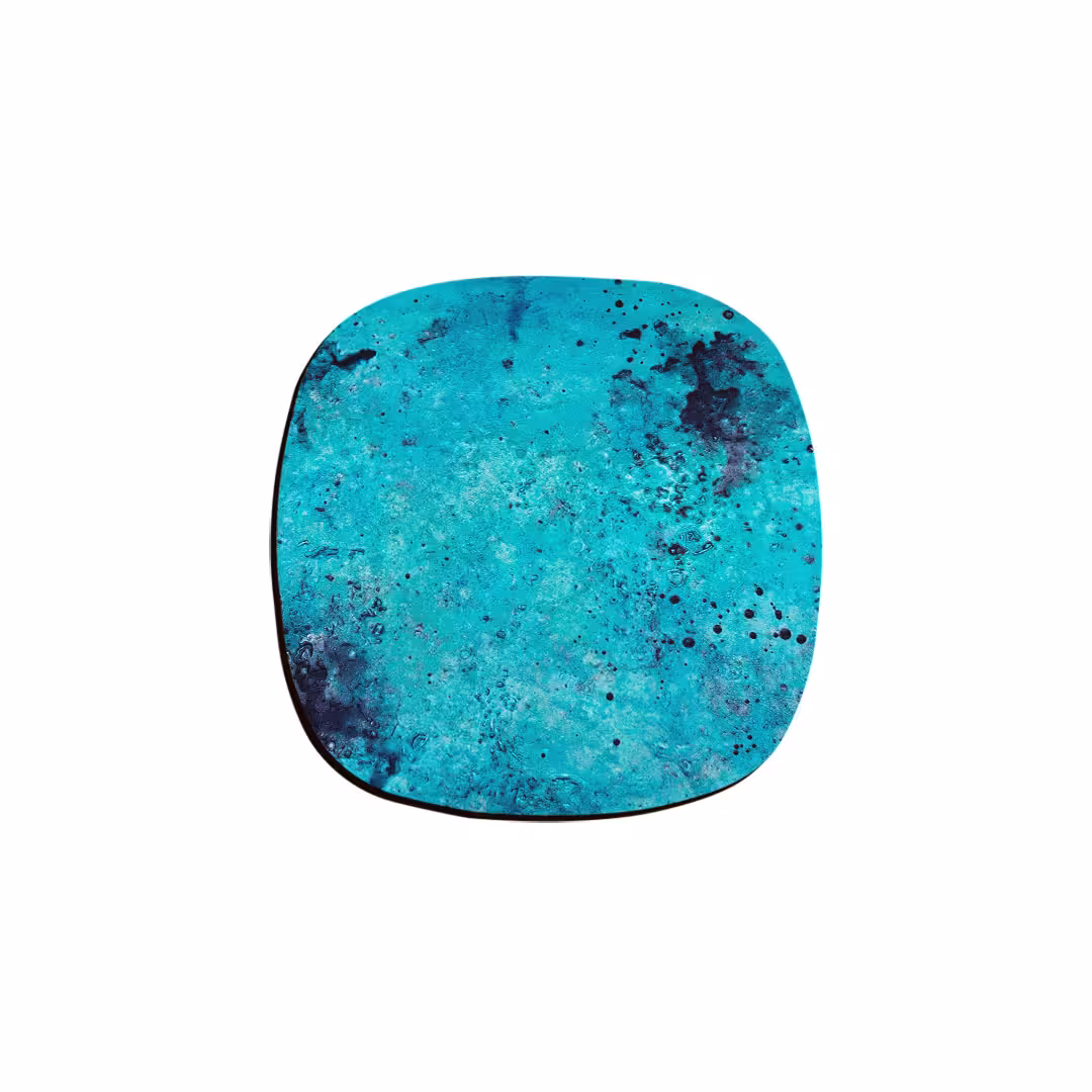 زیر لیوانی ترمه طراحان ایده مدل سنگ فیروزه کد cfp043