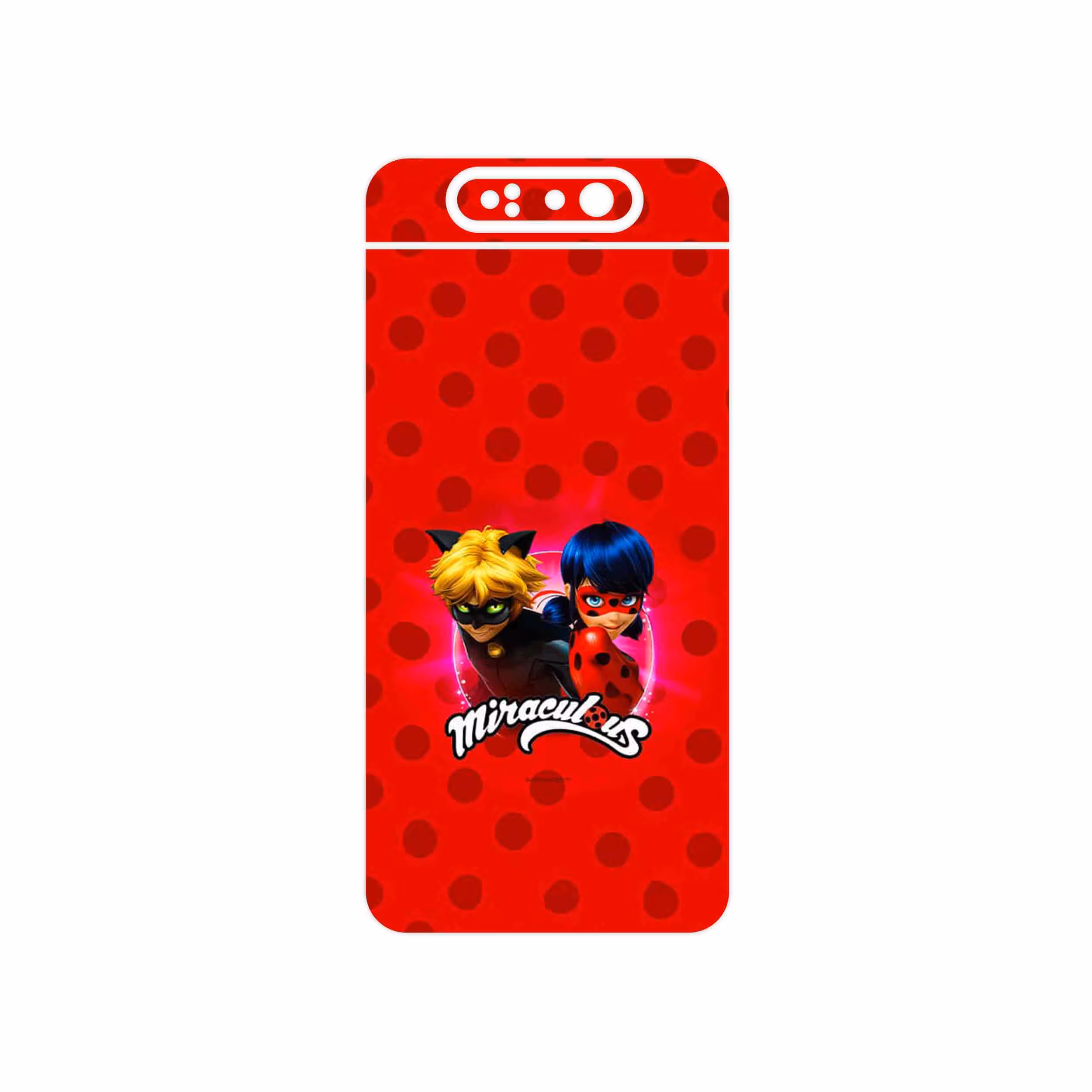 برچسب پوششی ماهوت مدل Ladybug and Cat Noir مناسب برای گوشی موبایل سامسونگ Galaxy A80
