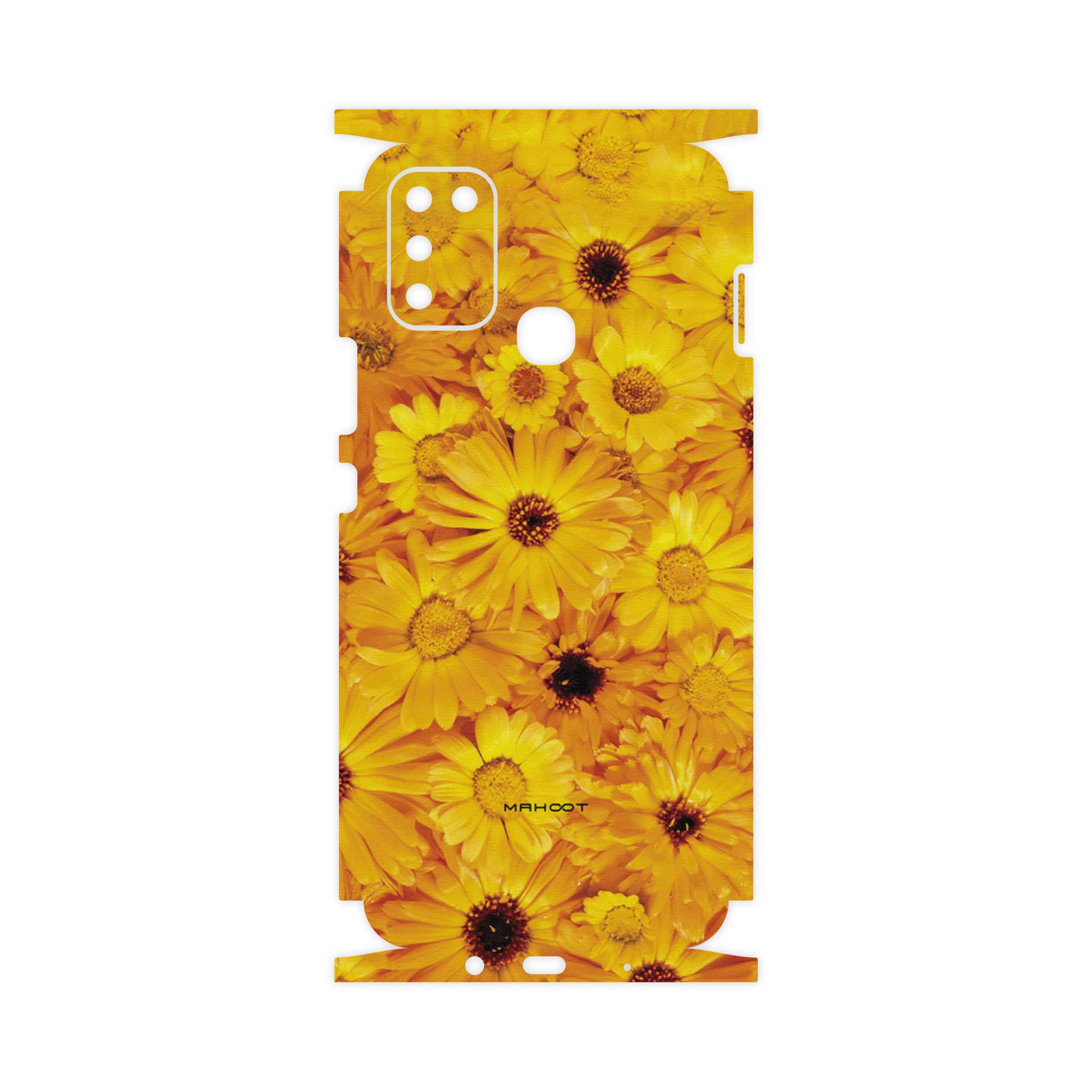 برچسب پوششی ماهوت مدل Yellow-Flower-FullSkin مناسب برای گوشی موبایل اینفینیکس Hot 11 Play