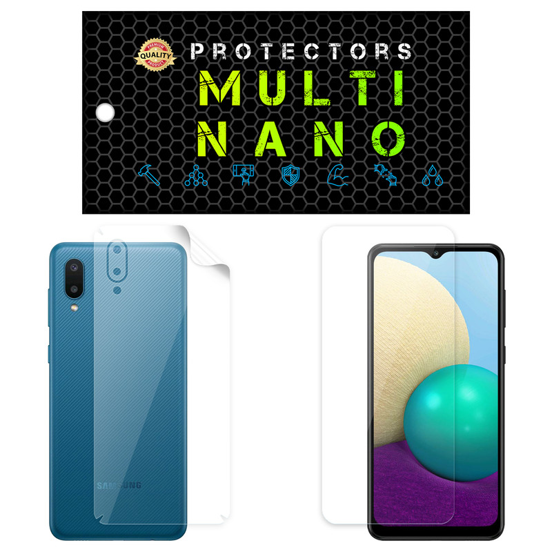 محافظ صفحه نمایش مولتی نانو مدل X-SFT مناسب برای گوشی موبایل سامسونگ Galaxy M02 به همراه محافظ پشت | کالا برتری