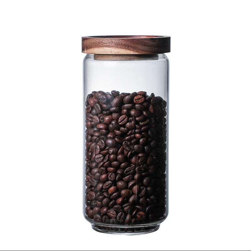  بانکه (جا حبوباتی) 1 عددی بامبو شیشه ای پیرکس مدل  H15.8D9 کد Gw90301096