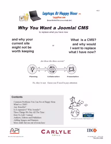 خرید و دانلود نسخه کامل کتاب Why You Want a Joomla! CMS