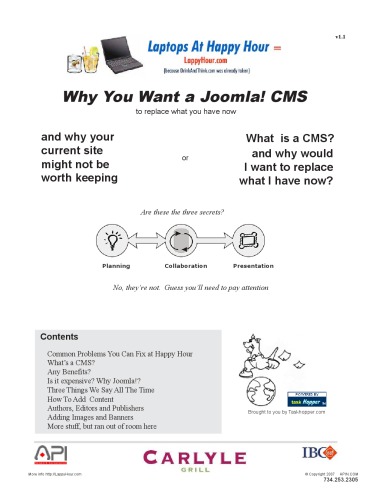 خرید و دانلود نسخه کامل کتاب Why You Want a Joomla! CMS