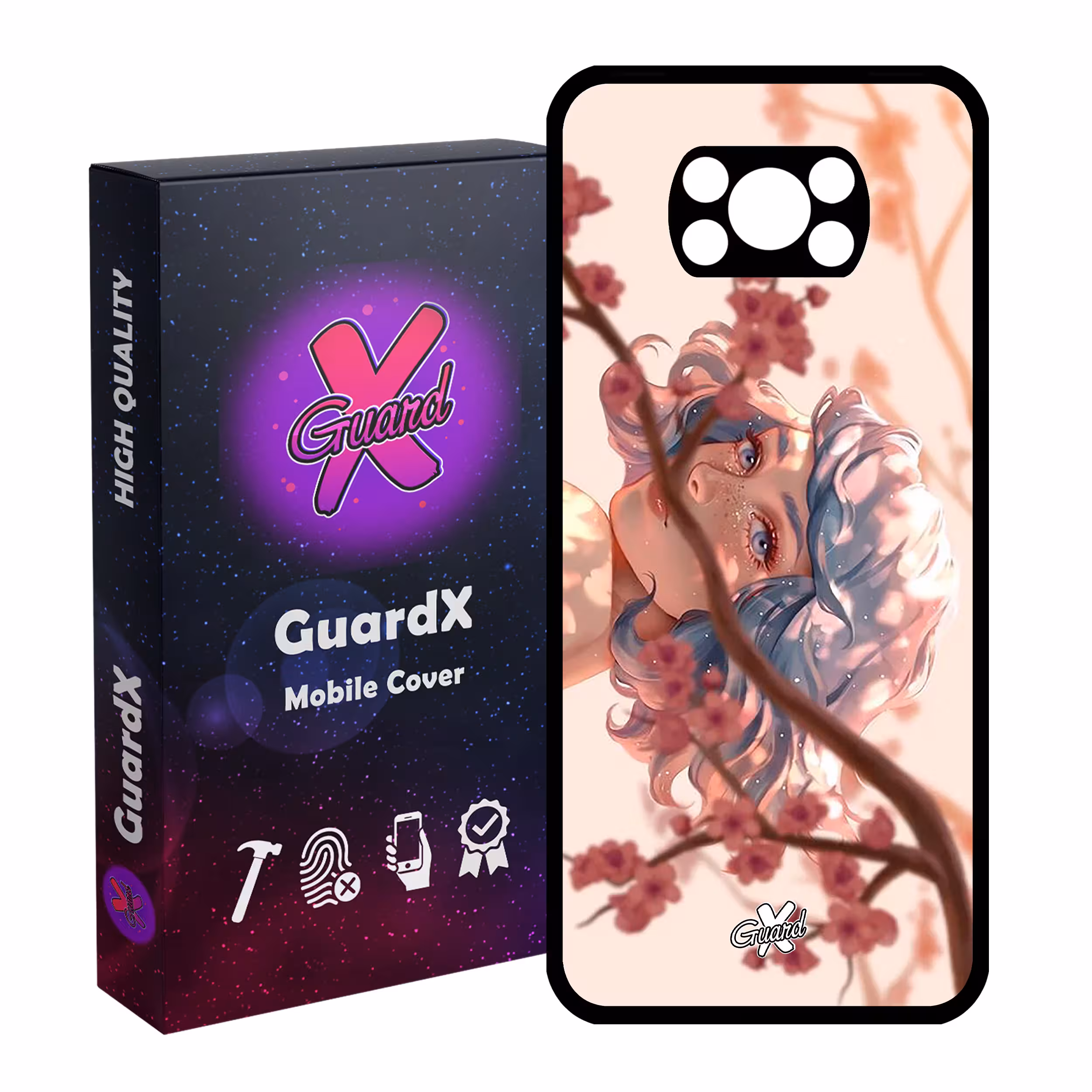 کاور گارد ایکس طرح Girl مدل Glass10007 مناسب برای گوشی موبایل شیائومی Poco X3 Pro